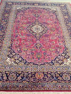 Espetacular tapete persa kashan - 3,35 x 2,28 - irã