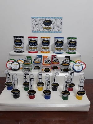 Kit festa diário de um banana com 40 lembrancinhas