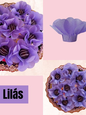 Forminhas para doces lilás