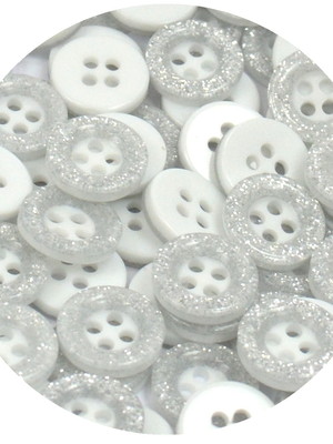 Botão com glitter