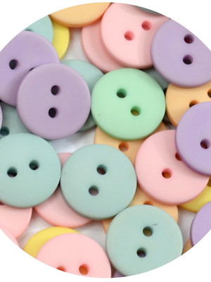 Mix botões - pastel