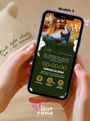 Convite de casamento digital e interativo!
