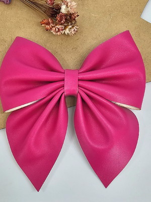 Laço lonita com ponta inverno - pink