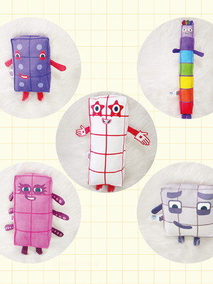 Kit bonecos number blocks box | n06 ao n10
