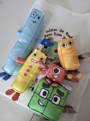 Kit bonecos number blocks box | n01 ao n05