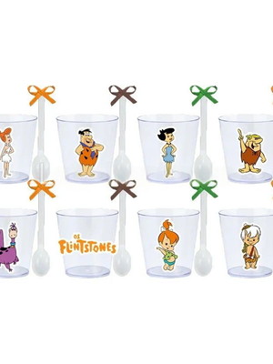 Copinhos com colherzinhas: flinstones