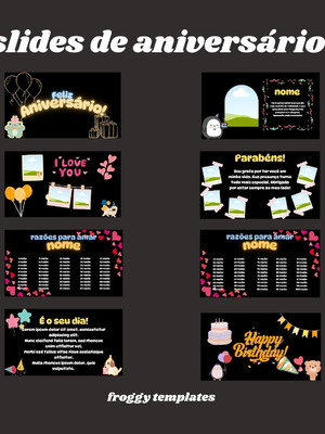 Slides de aniversário