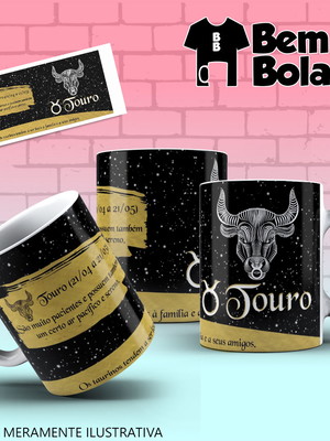 Caneca signo touro são muito pacientes e possuem um certo ar