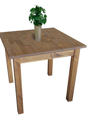 Mesa de jantar madeira maciça cozinha resistente 80x80 cm