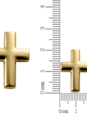 Passador cruz 18mm dourado (a partir de 02 unid)