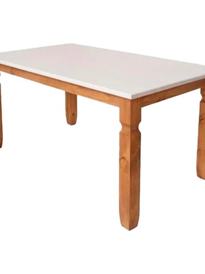 Mesa de jantar corona 182x91 madeira retangular resistente
