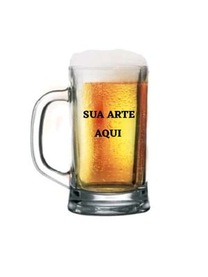 Caneca de vidro personalizada