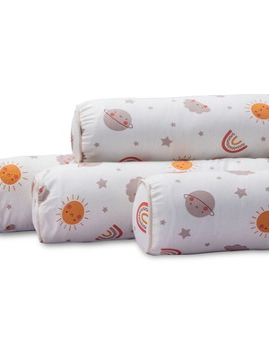 Kit de berço americano rolinho 8 peças 100% algodão sunshine