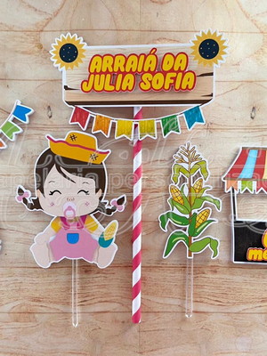 Topo de bolo junino festa junina