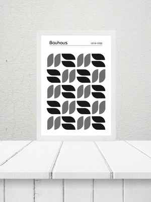 Quadro bauhaus grey - minimalist tears