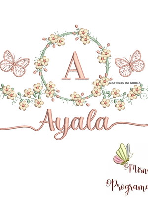 Matriz de bordado - ayala (fazemos qualquer nome)