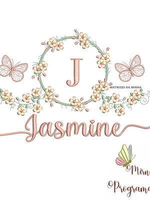 Matriz de bordado - jasmine (fazemos qualquer nome)