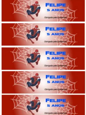 Adesivo refrigerante caçulinha homem aranha