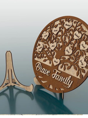 Mdf personalizado /árvore da vida placa decorativa com nomes
