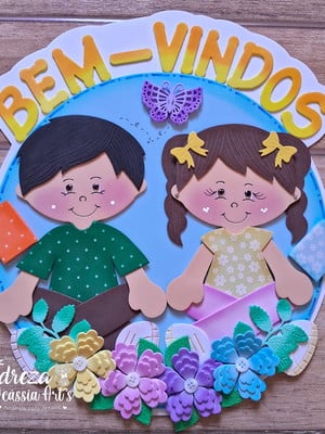 Placa bem vindos