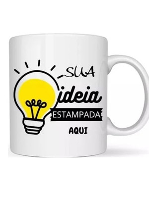 Kit 15 caneca personalizada fotos logo frase porcelana 325ml