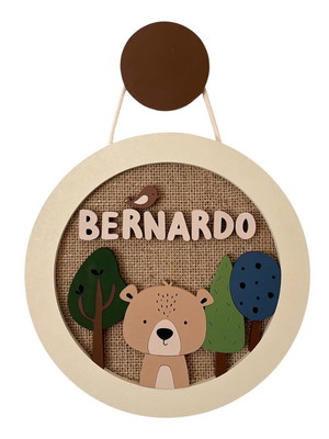 Porta maternidade floresta urso