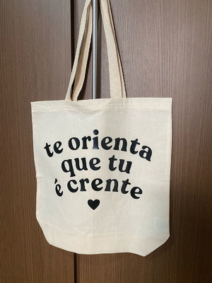Bolsa ecobag 100% algodão religiosa crente divertida