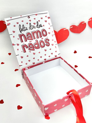 Caixa cartonada - dia dos namorados