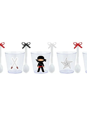 Copinhos com colherzinhas: ninja