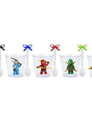 Copinhos com colherzinhas: ninjago