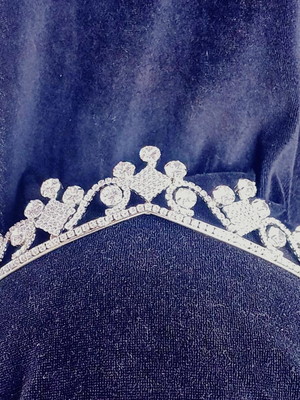 Aranjo de noiva coroa tiara