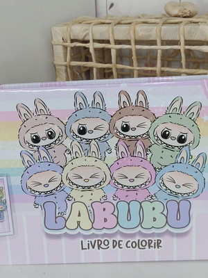 Livro de colorir labubu