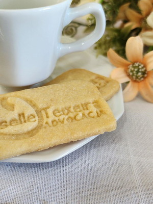 Biscoitos amanteigados personalizados com a sua logo
