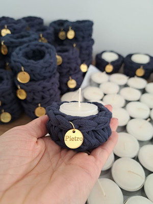Mini cachepô com vela