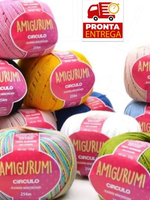 Kit com 10 linhas amigurumi da círculo - 254m