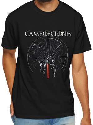 Camiseta darth vader game of clones 100% algodão