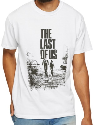 Camiseta the last of us joel & ellie 100% algodão