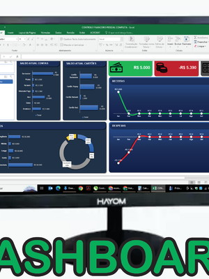 Planilha financeira excel - dashboard - completa
