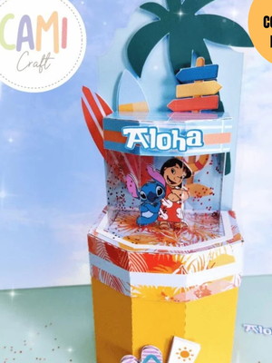 Arquivo digital stitch caixa encantadora com tampa -3494
