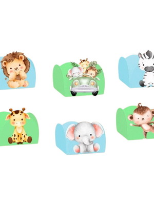 50 forminhas para doces safari
