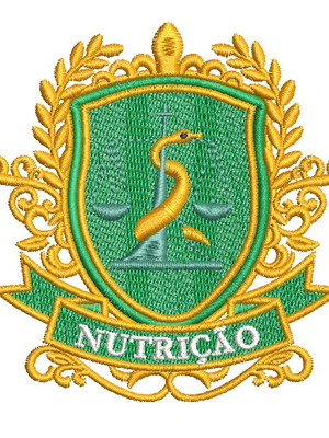 Matriz de bordado brasão nutrição