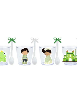 Copinhos com colherzinhas: princesa tiana