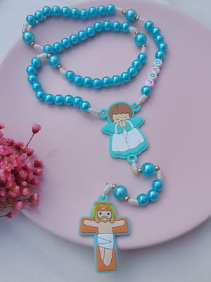 Terço anjinho infantil personalizado