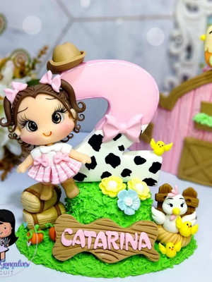 Vela personalizada fazendinha