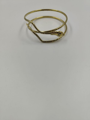 Bracelete dourado cobra