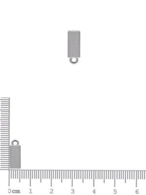 Passador retangular argola fixa prateado (a partir de 02)