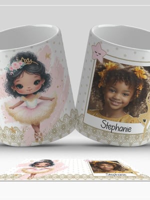 Caneca bailarina ballet com foto