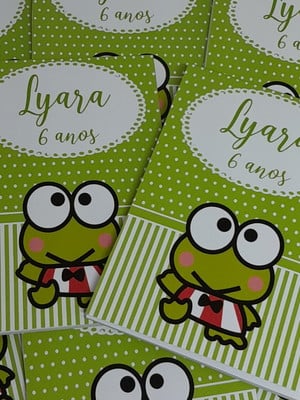 Bloquinho personalizado sapo keroppi hello kitty