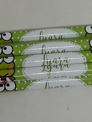 Lápis personalizado sapo keroppi hello kitty