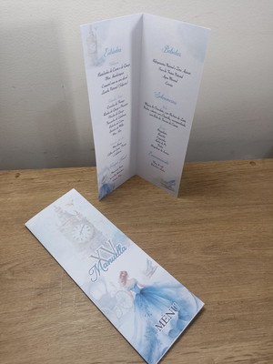 Menu em pé 7,5x21 cm